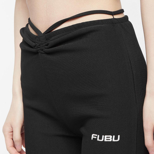 FUBU Γυναικείο παντελόνι Corporate Slit Wide Leg Pants